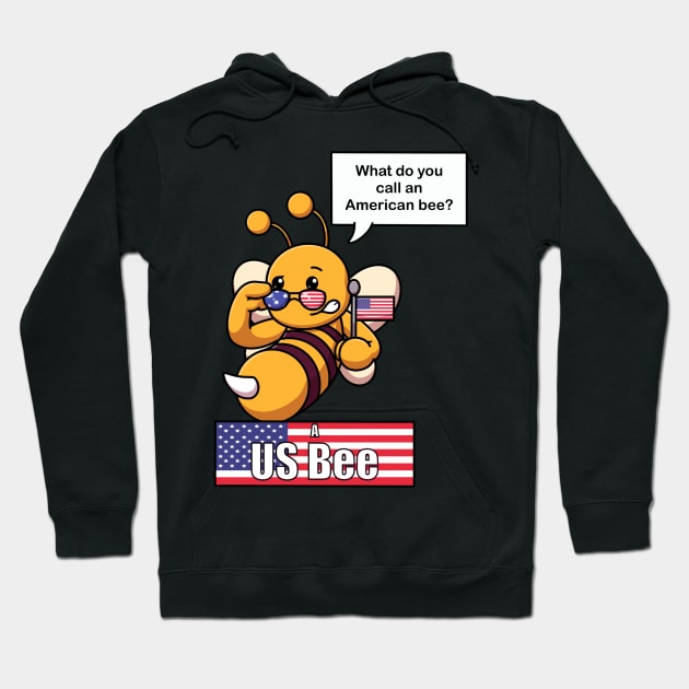 What Do You Call An American Bee? Hoodie by TheMaskedTooner